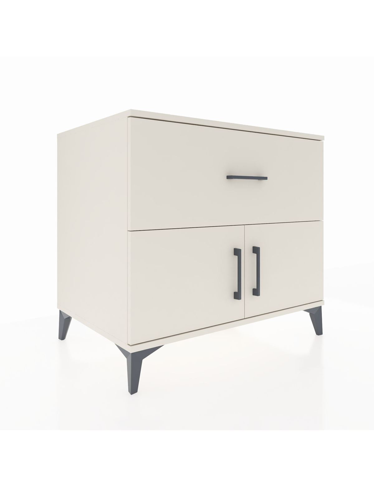 Kronos Şifonyer Tek Raflı Tek Çekmeceli 2 Kapaklı 88x59x80 Aytaşı-Aytaşı