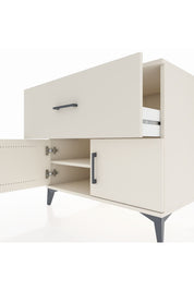 Kronos Şifonyer Tek Raflı Tek Çekmeceli 2 Kapaklı 88x59x80 - S69M021V1C