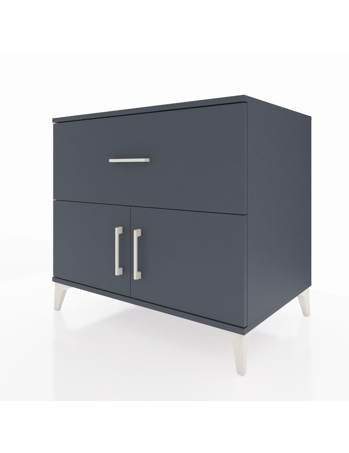 Kronos Şifonyer Tek Raflı Tek Çekmeceli 2 Kapaklı 88x59x80 - S69M021V5C