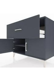 Kronos Şifonyer Tek Raflı Tek Çekmeceli 2 Kapaklı 88x59x80 - S69M021V5C