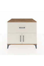 Kronos Şifonyer Tek Raflı Tek Çekmeceli 2 Kapaklı 88x59x80 Çam-Aytaşı