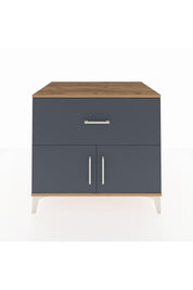 Kronos Şifonyer Tek Raflı Tek Çekmeceli 2 Kapaklı 88x59x80 - S69M021V8C