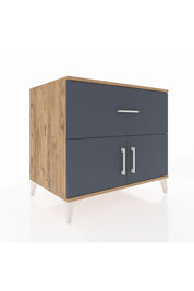 Kronos Şifonyer Tek Raflı Tek Çekmeceli 2 Kapaklı 88x59x80 - S69M021V8C