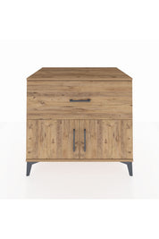 Kronos Şifonyer Tek Raflı Tek Çekmeceli 2 Kapaklı 88x59x80 - S69M021V9C