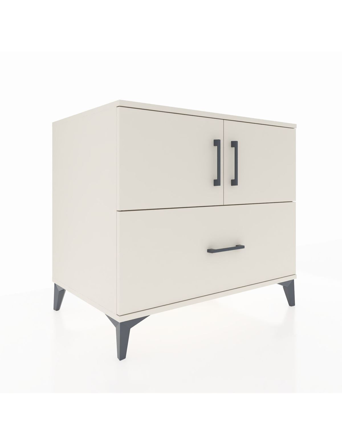 Kronos Şifonyer 2 Raflı Tek Çekmeceli 2 Kapaklı 88x59x80 Aytaşı-Aytaşı