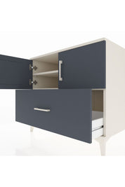 Kronos Şifonyer 2 Raflı Tek Çekmeceli 2 Kapaklı 88x59x80 Aytaşı-Antrasit