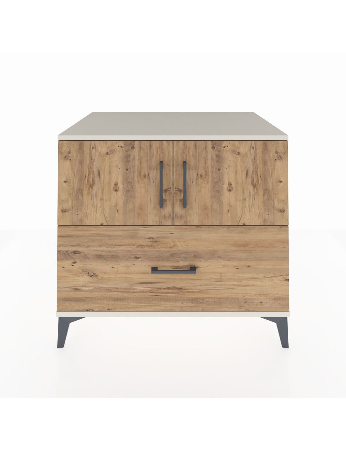 Kronos Şifonyer 2 Raflı Tek Çekmeceli 2 Kapaklı 88x59x80 Aytaşı-Çam