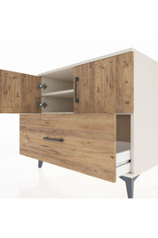 Kronos Şifonyer 2 Raflı Tek Çekmeceli 2 Kapaklı 88x59x80 Aytaşı-Çam