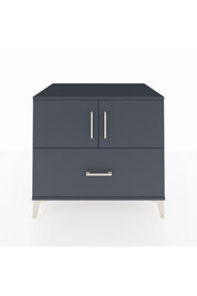 Kronos Şifonyer 2 Raflı Tek Çekmeceli 2 Kapaklı 88x59x80 Antrasit-Antrasit