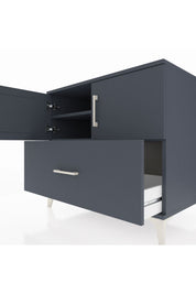Kronos Şifonyer 2 Raflı Tek Çekmeceli 2 Kapaklı 88x59x80 Antrasit-Antrasit
