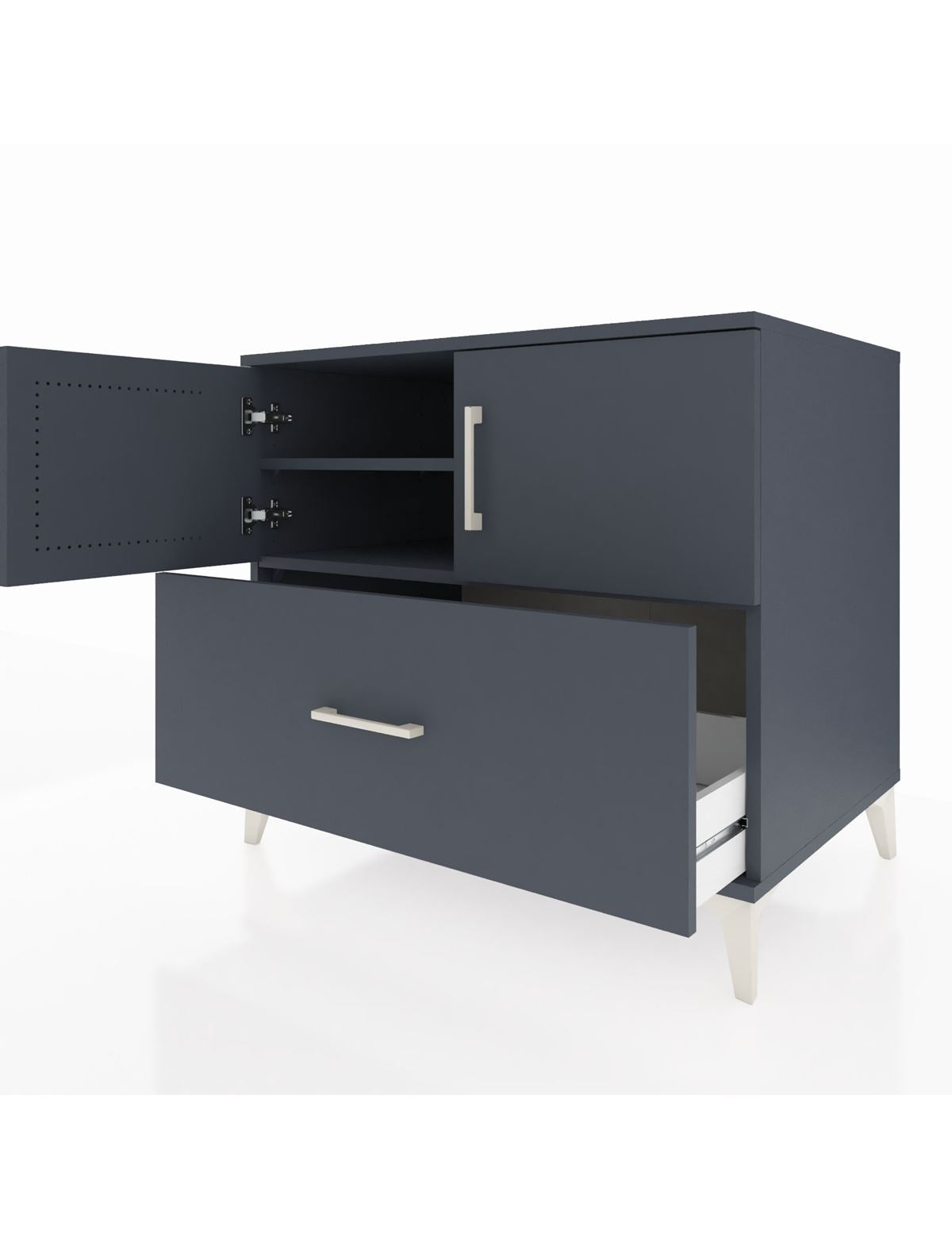 Kronos Şifonyer 2 Raflı Tek Çekmeceli 2 Kapaklı 88x59x80 - S69M022V5C