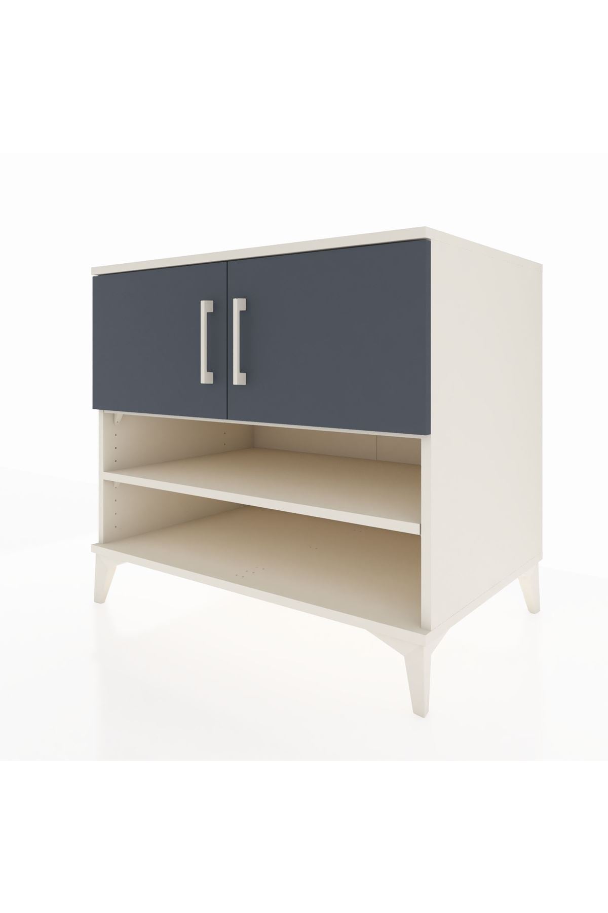 Kronos Şifonyer 3 Raflı 2 Kapaklı 88x59x80 Aytaşı-Antrasit