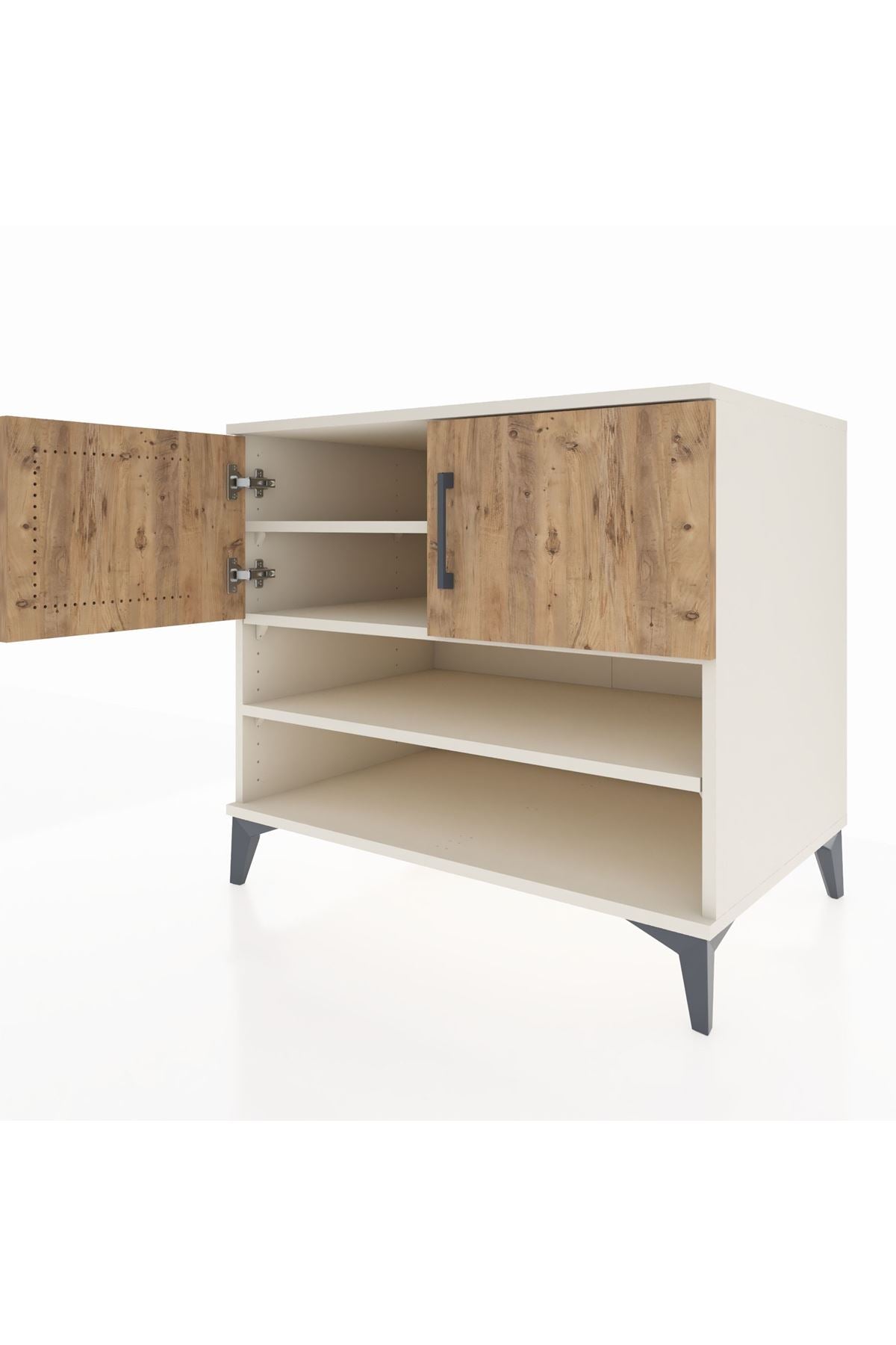 Kronos Şifonyer 3 Raflı 2 Kapaklı 88x59x80 Aytaşı-Çam