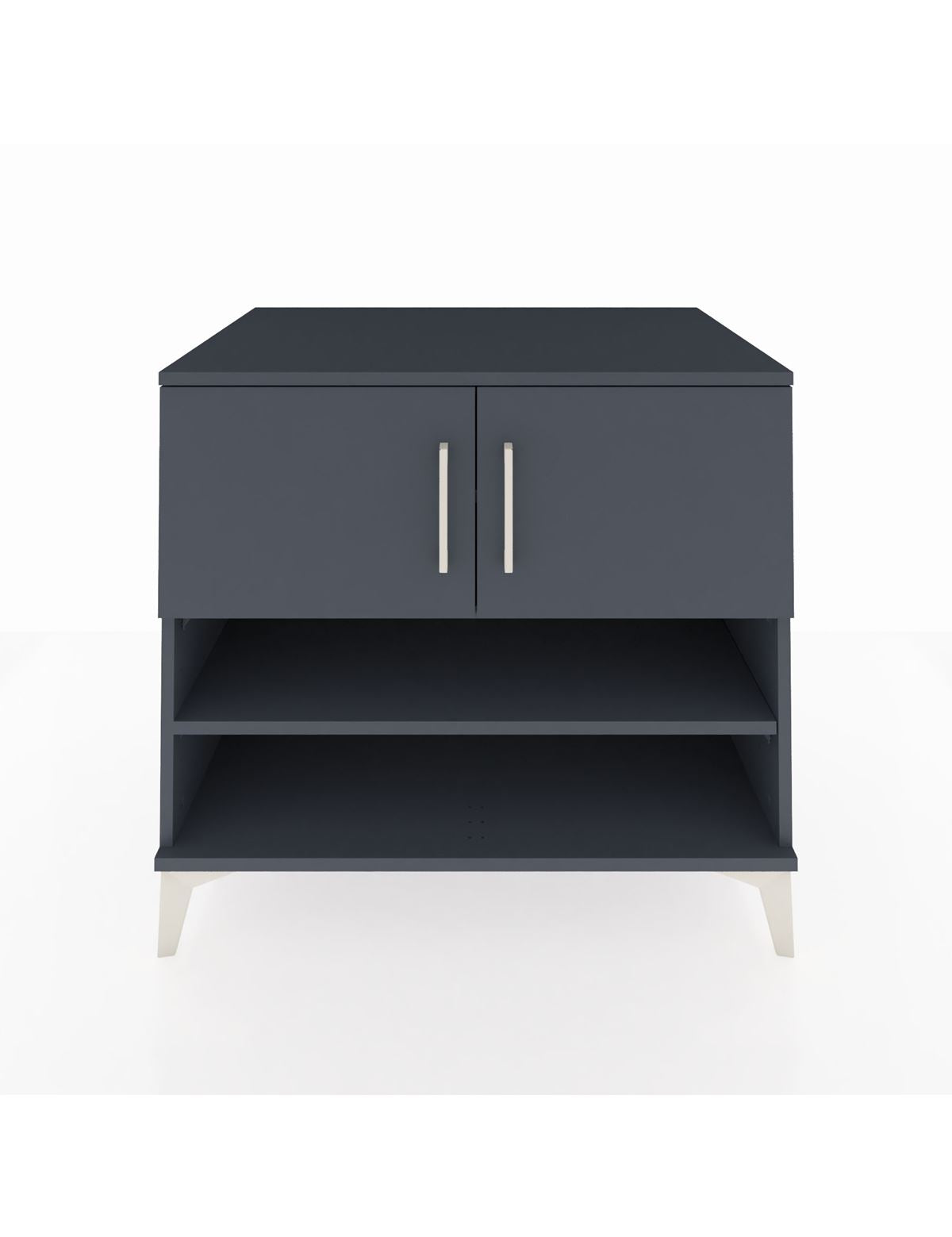 Kronos Şifonyer 3 Raflı 2 Kapaklı 88x59x80 Antrasit-Antrasit