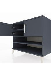 Kronos Şifonyer 3 Raflı 2 Kapaklı 88x59x80 Antrasit-Antrasit