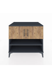 Kronos Şifonyer 3 Raflı 2 Kapaklı 88x59x80 Antrasit-Çam