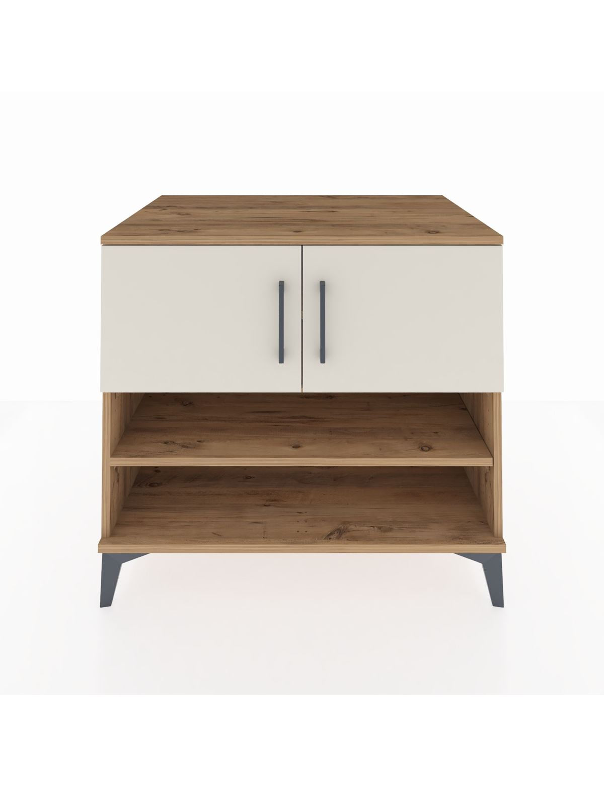 Kronos Şifonyer 3 Raflı 2 Kapaklı 88x59x80 Çam-Aytaşı