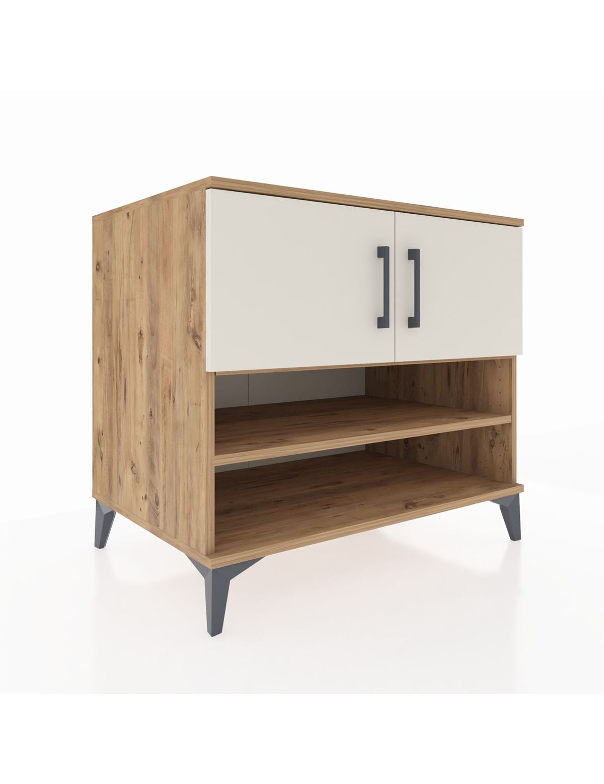 Kronos Şifonyer 3 Raflı 2 Kapaklı 88x59x80 Çam-Aytaşı