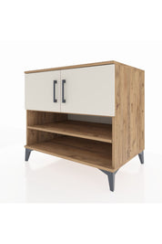 Kronos Şifonyer 3 Raflı 2 Kapaklı 88x59x80 Çam-Aytaşı