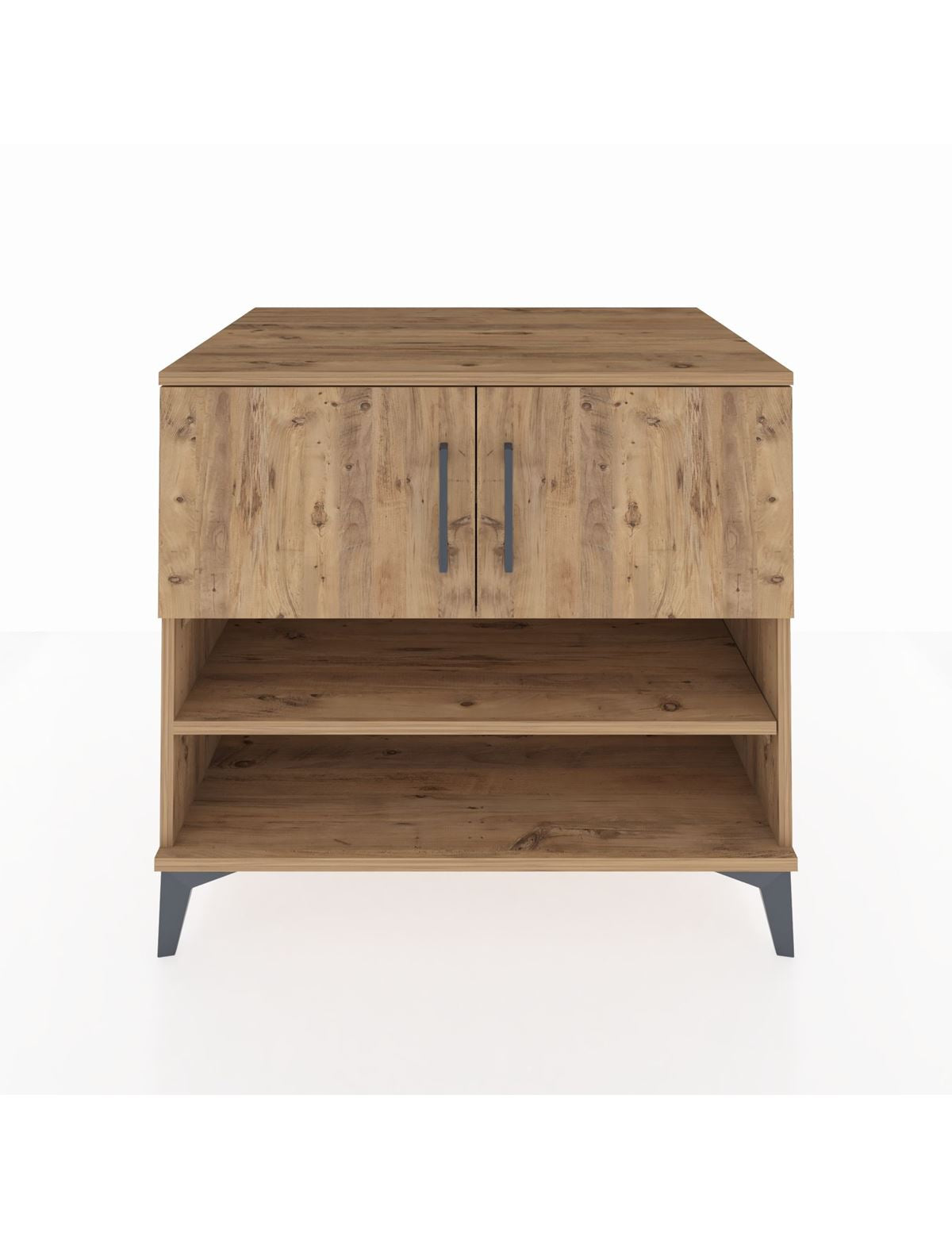 Kronos Şifonyer 3 Raflı 2 Kapaklı 88x59x80 Çam-Çam