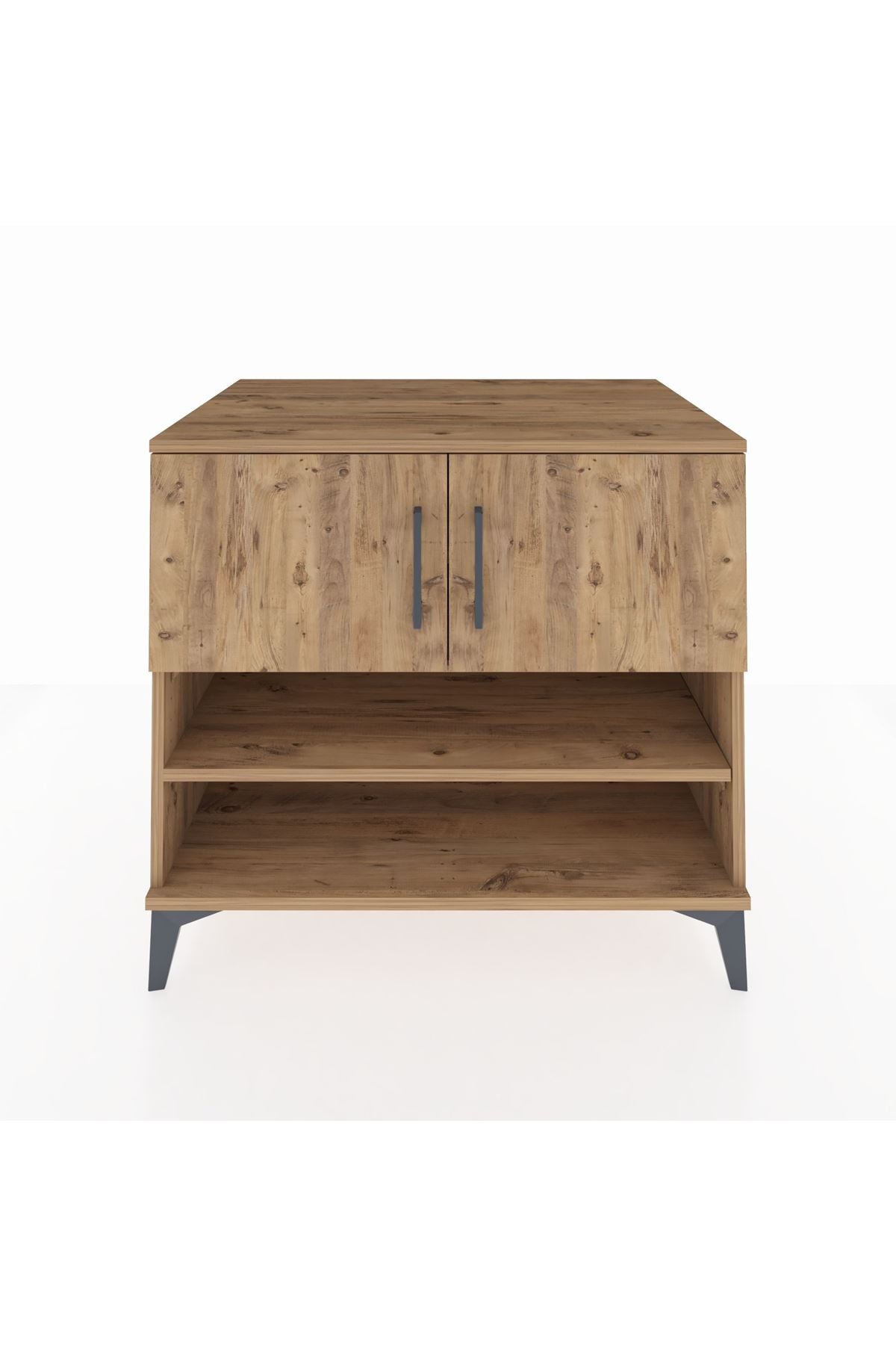 Kronos Şifonyer 3 Raflı 2 Kapaklı 88x59x80 Çam-Çam