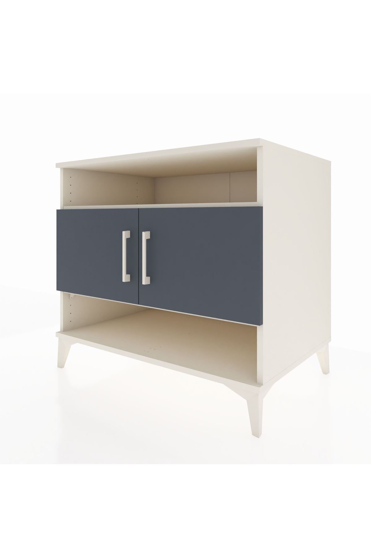 Kronos Şifonyer 3 Raflı 2 Kapaklı 88x59x80 Aytaşı-Antrasit