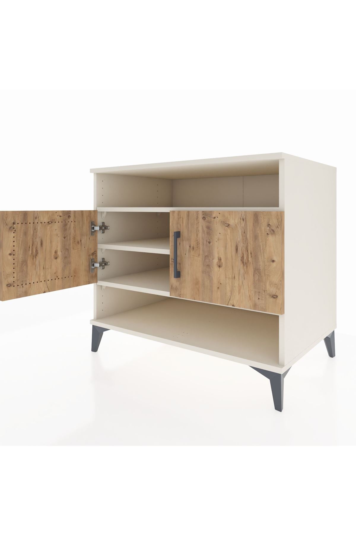 Kronos Şifonyer 3 Raflı 2 Kapaklı 88x59x80 Aytaşı-Çam