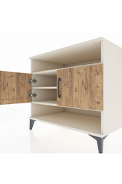 Kronos Şifonyer 3 Raflı 2 Kapaklı 88x59x80 Aytaşı-Çam