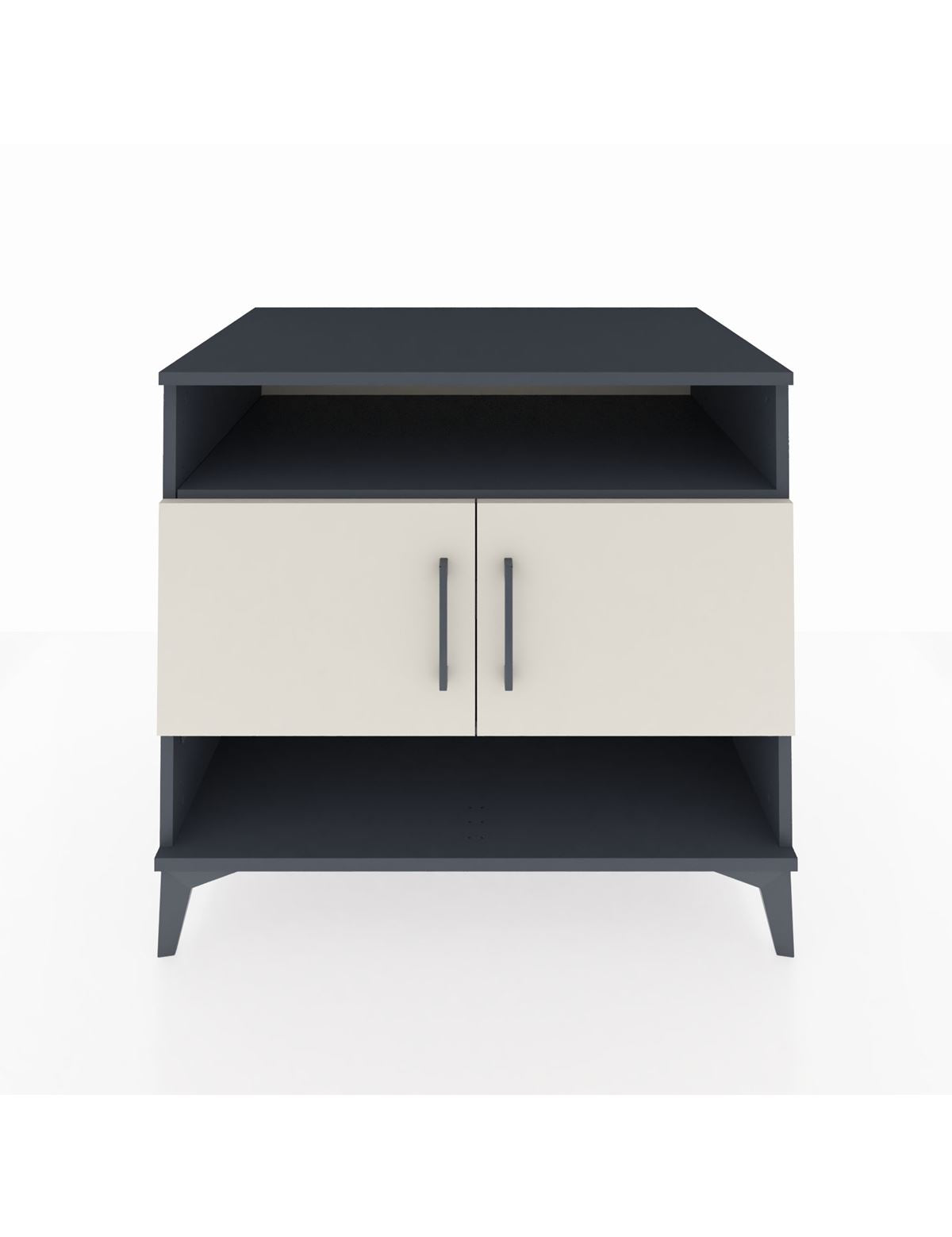 Kronos Şifonyer 3 Raflı 2 Kapaklı 88x59x80 Antrasit-Aytaşı