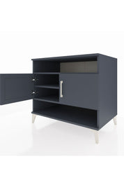 Kronos Şifonyer 3 Raflı 2 Kapaklı 88x59x80 Antrasit-Antrasit