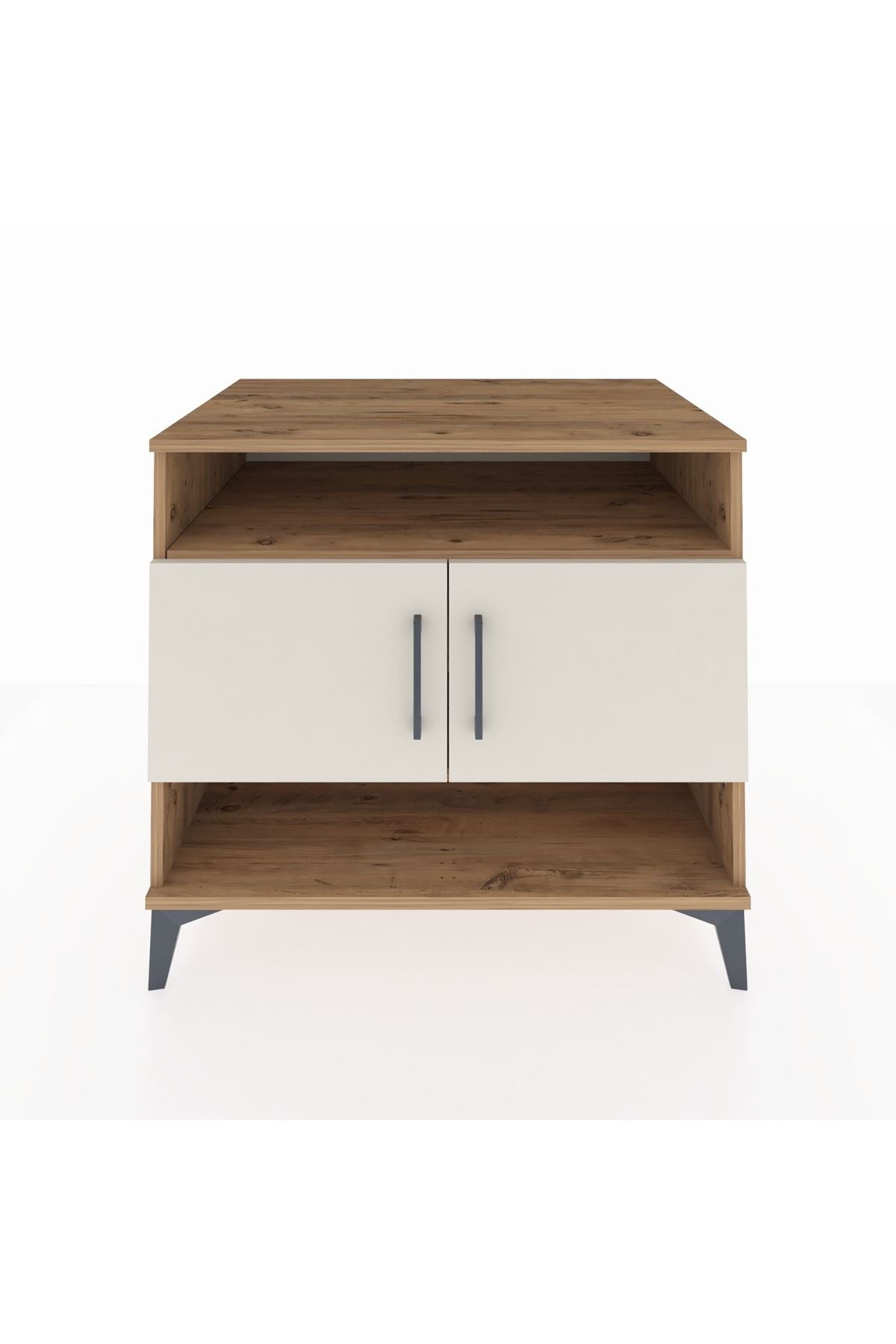 Kronos Şifonyer 3 Raflı 2 Kapaklı 88x59x80 Çam-Aytaşı