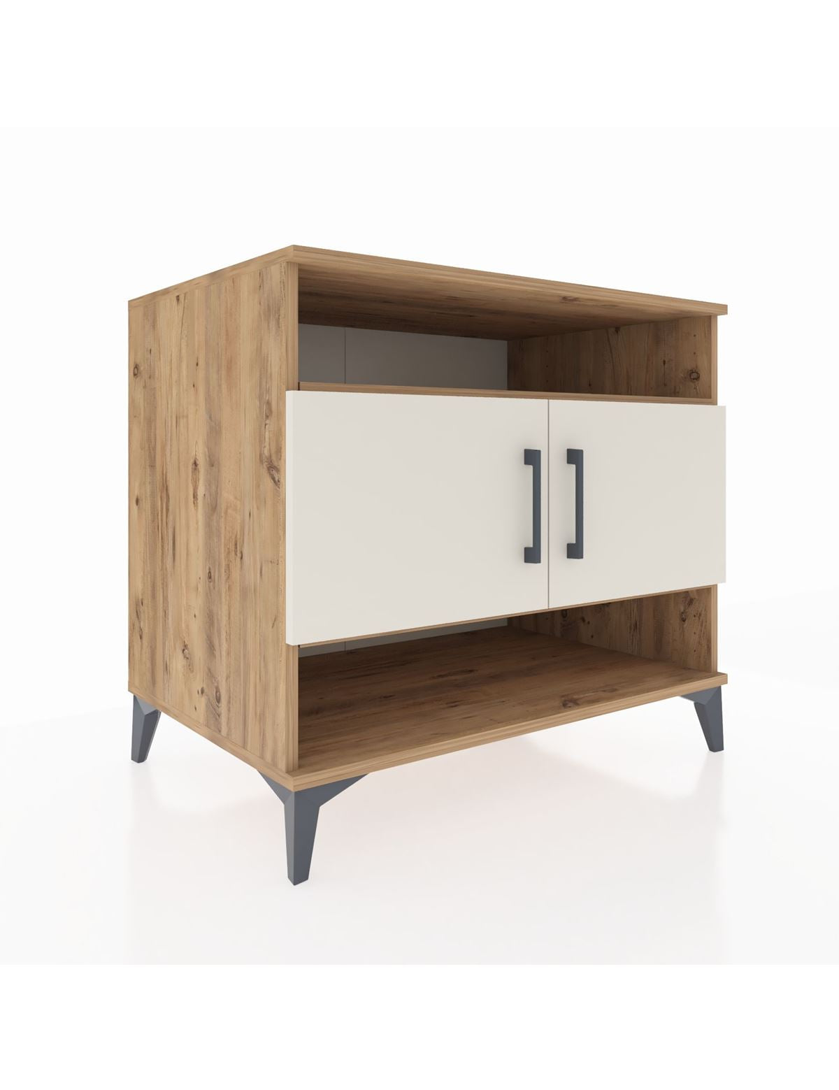 Kronos Şifonyer 3 Raflı 2 Kapaklı 88x59x80 Çam-Aytaşı