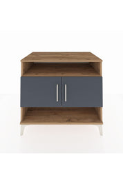 Kronos Şifonyer 3 Raflı 2 Kapaklı 88x59x80 Çam-Antrasit