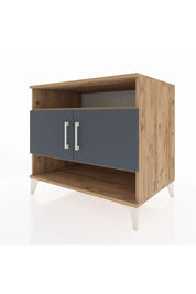 Kronos Şifonyer 3 Raflı 2 Kapaklı 88x59x80 Çam-Antrasit