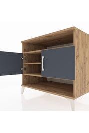 Kronos Şifonyer 3 Raflı 2 Kapaklı 88x59x80 Çam-Antrasit