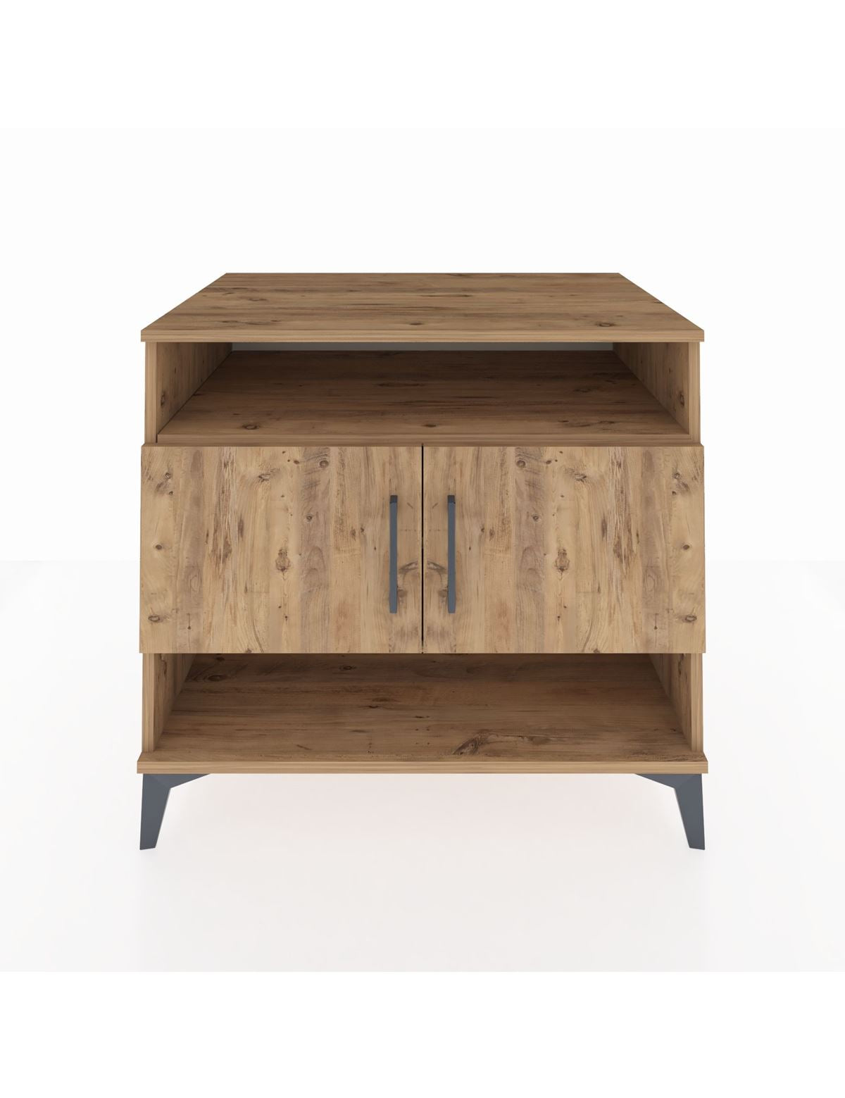 Kronos Şifonyer 3 Raflı 2 Kapaklı 88x59x80 Çam-Çam