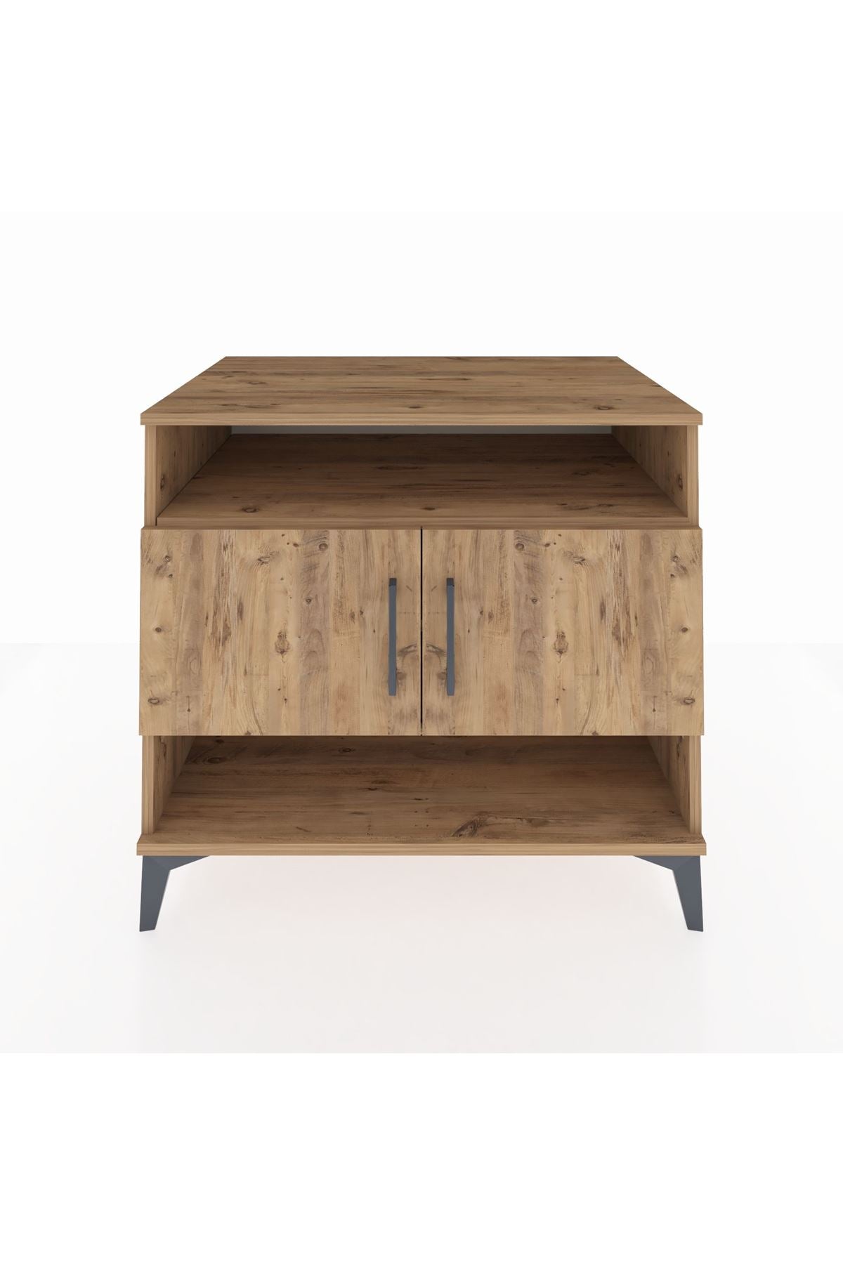 Kronos Şifonyer 3 Raflı 2 Kapaklı 88x59x80 Çam-Çam