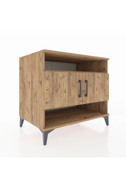 Kronos Şifonyer 3 Raflı 2 Kapaklı 88x59x80 Çam-Çam