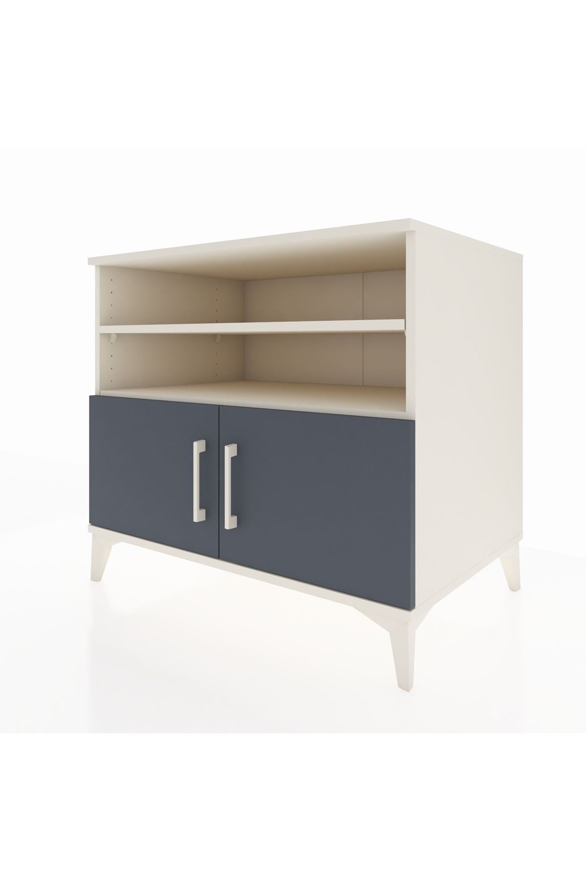 Kronos Şifonyer 3 Raflı 2 Kapaklı 88x59x80 Aytaşı-Antrasit