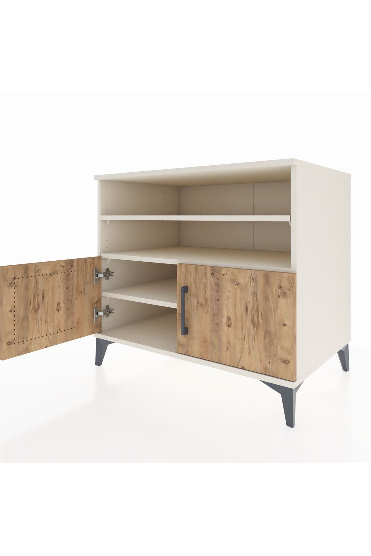 Kronos Şifonyer 3 Raflı 2 Kapaklı 88x59x80 Aytaşı-Çam