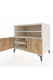 Kronos Şifonyer 3 Raflı 2 Kapaklı 88x59x80 Aytaşı-Çam