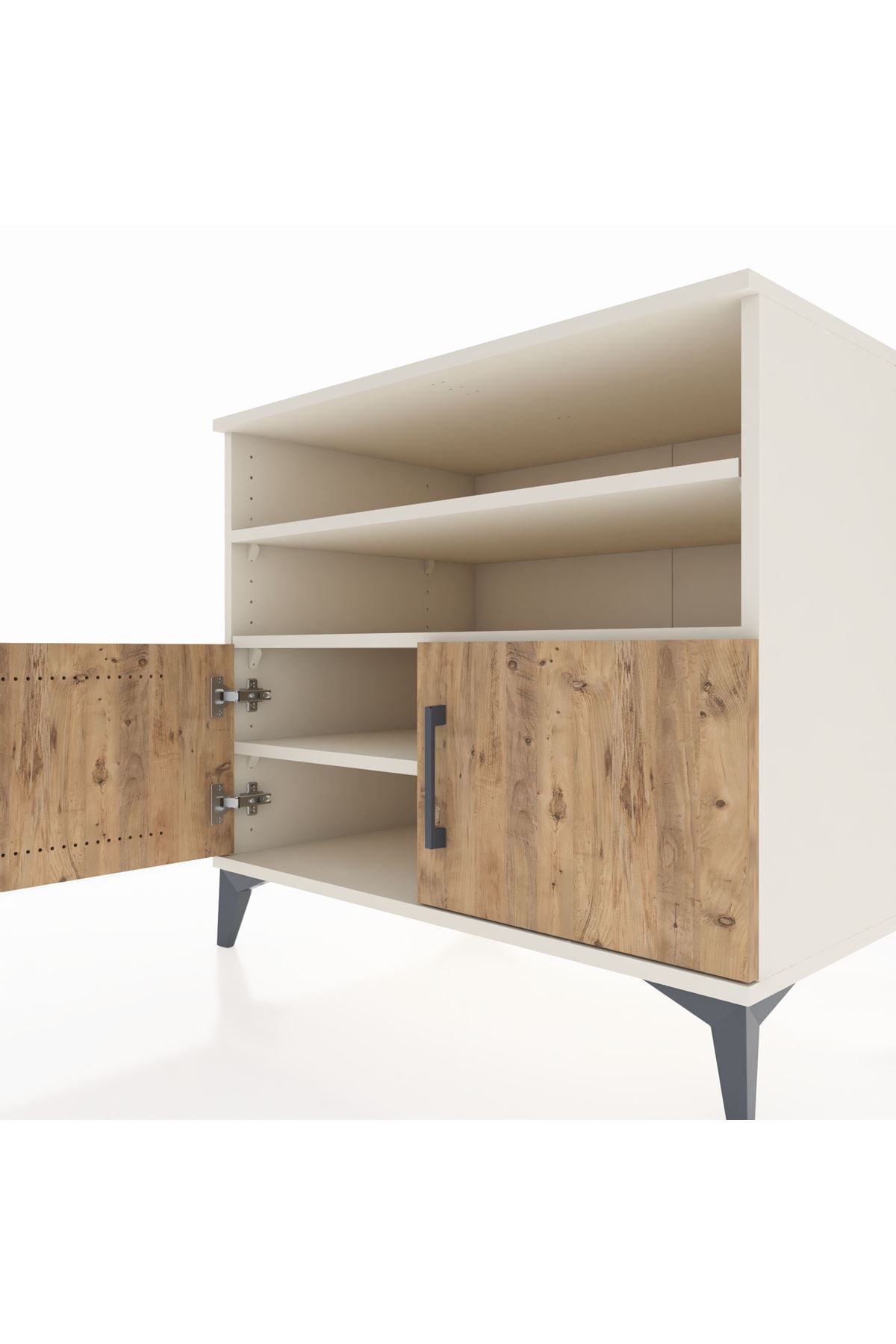 Kronos Şifonyer 3 Raflı 2 Kapaklı 88x59x80 Aytaşı-Çam