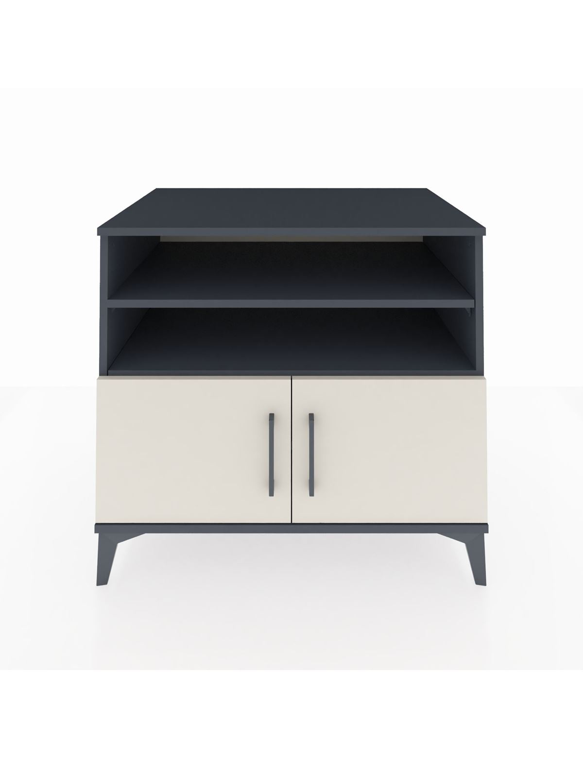 Kronos Şifonyer 3 Raflı 2 Kapaklı 88x59x80 Antrasit-Aytaşı