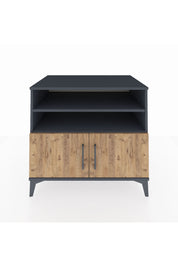 Kronos Şifonyer 3 Raflı 2 Kapaklı 88x59x80 Antrasit-Çam