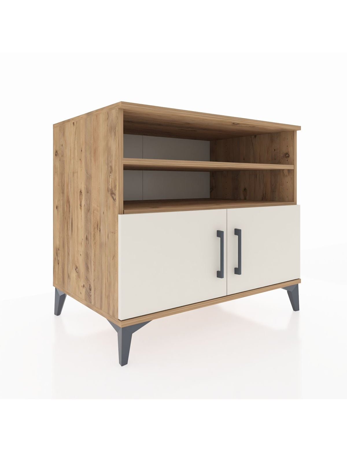 Kronos Şifonyer 3 Raflı 2 Kapaklı 88x59x80 Çam-Aytaşı