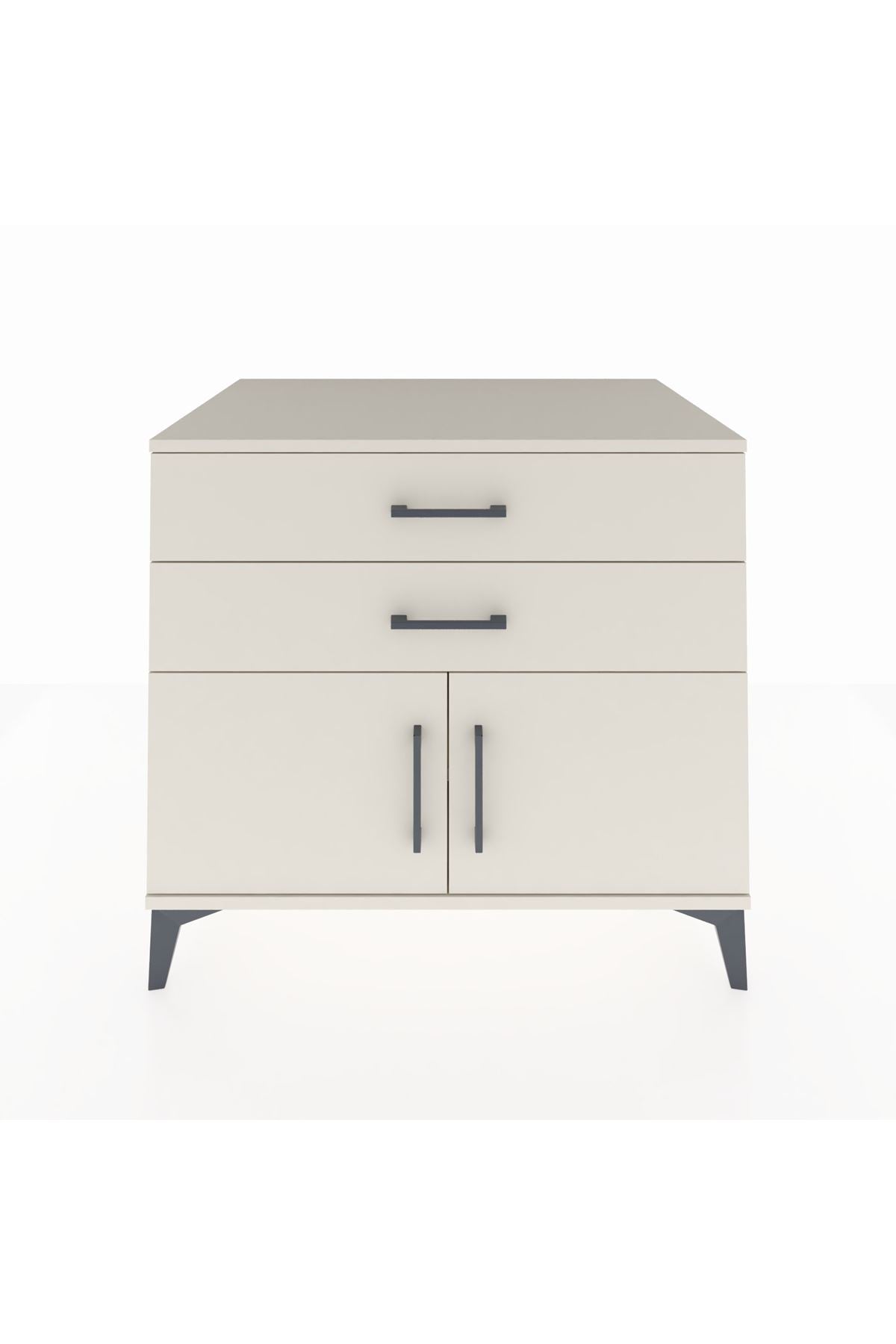 Kronos Şifonyer Tek Raflı 2 Çekmeceli 2 Kapaklı 88x59x80 Aytaşı-Aytaşı