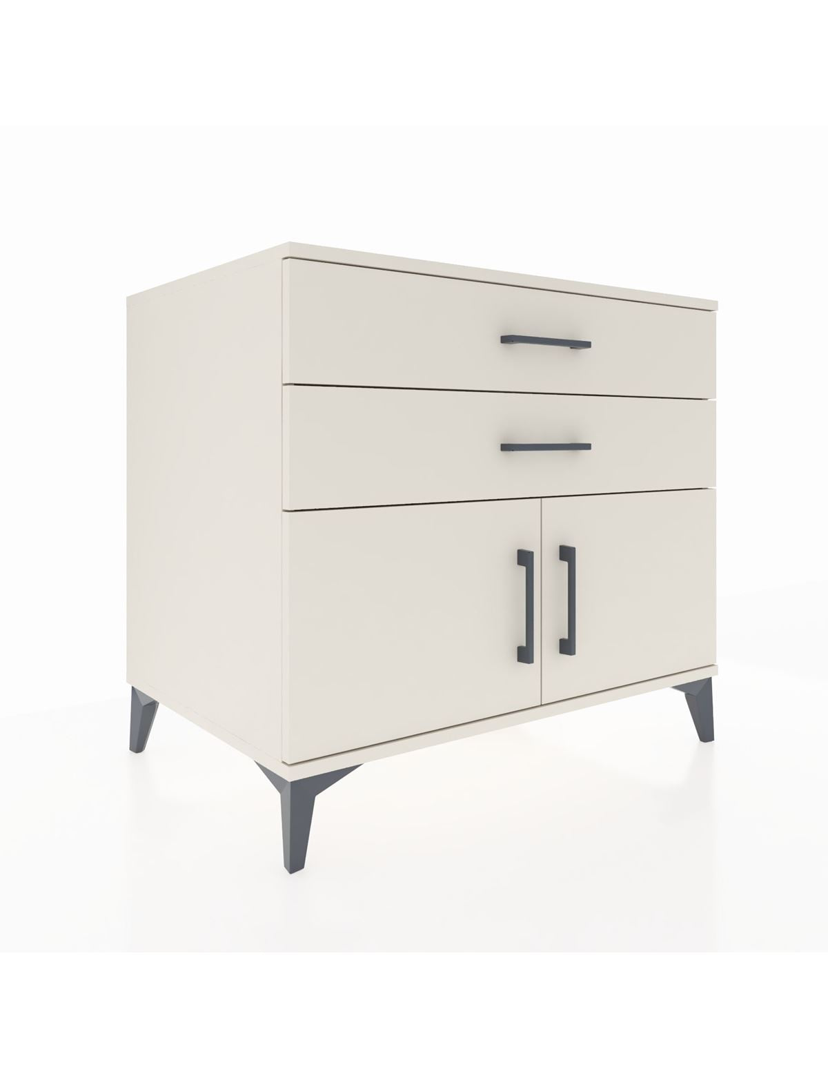 Kronos Şifonyer Tek Raflı 2 Çekmeceli 2 Kapaklı 88x59x80 Aytaşı-Aytaşı