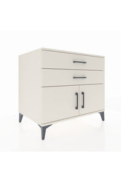 Kronos Şifonyer Tek Raflı 2 Çekmeceli 2 Kapaklı 88x59x80 - S69M026V1C