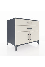 Kronos Şifonyer Tek Raflı 2 Çekmeceli 2 Kapaklı 88x59x80 - S69M026V4C