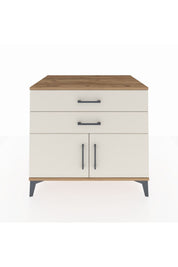 Kronos Şifonyer Tek Raflı 2 Çekmeceli 2 Kapaklı 88x59x80 Çam-Aytaşı